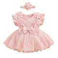 Conjunto Macacão Vestido e Faixa Cabeça 2pçs