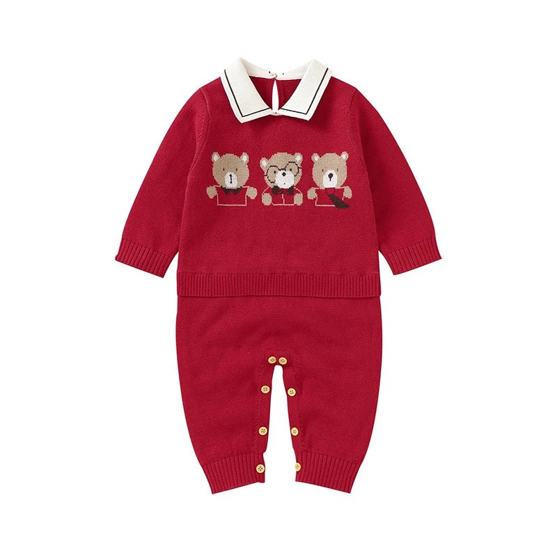 Conjunto Macacão Manga Longa e Manta em Tricot - 2pçs
