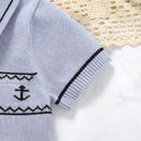 Macacão Manga Curta em Tricot