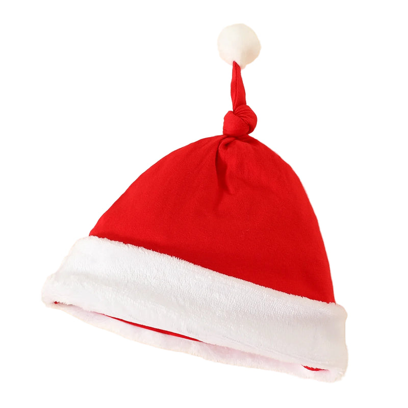 Conjunto Macacão Natalino Manga Longa + Gorro - 2pçs