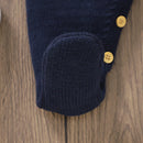 Conjunto Macacão Manga Longa e Touca em Tricot - 2pçs