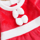 Vestido Natalino Manga Longa + Gorro - 2pçs