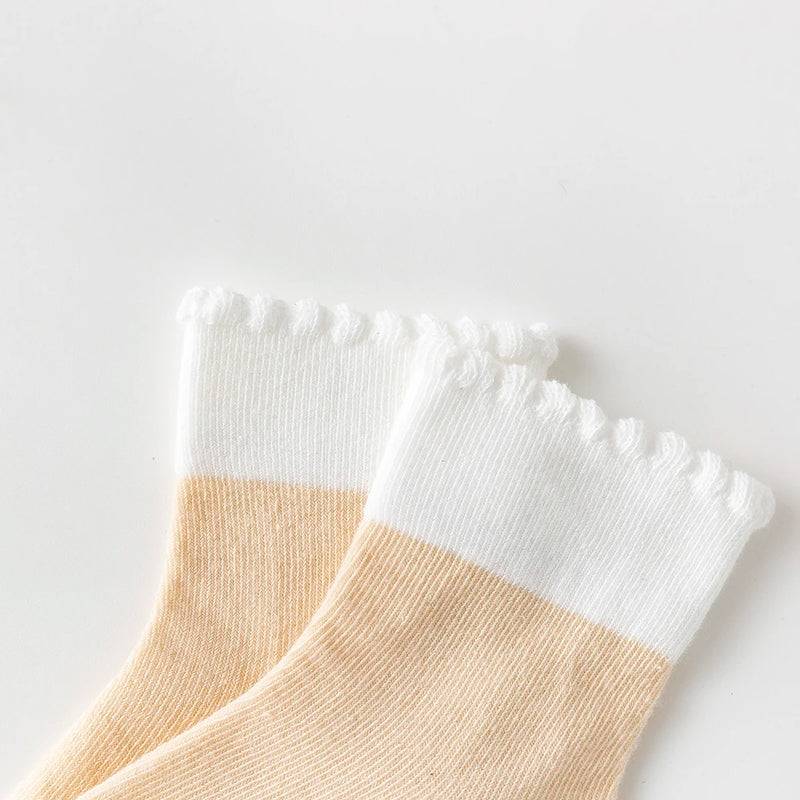 Meias de Bebê Coloridas e Confortáveis- 5pçs