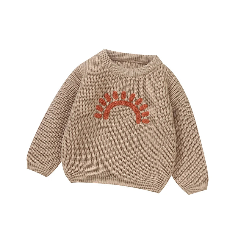 Casaco Suéter Manga Longa em Tricot