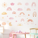 Adesivos de Parede Arco-Íris Boho