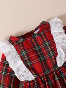 Vestido Xadrez com Babados