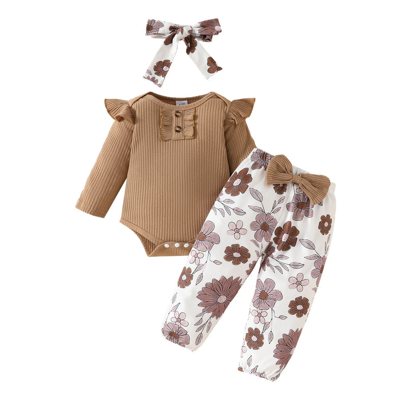 Conjunto Body, Calça e Faixa de Cabeça - 3pçs
