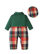 Conjunto Macacão Xadrez e Chapéu - 2pçs