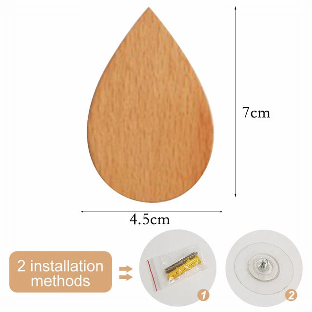 Gancho de Madeira com Formato de Animal