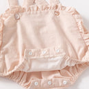 Conjunto Blusa e Jardineira Rosa 2 pçs