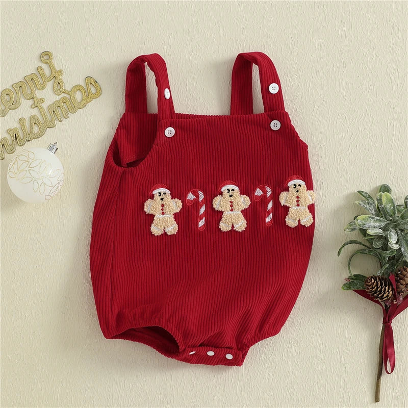 Macacão de Veludo Cotelê Sem Mangas