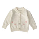 Casaco Cardigan em Tricot Detalhes em Bordado