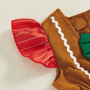 Conjunto Natalino Macacão + Faixa de Cabeça - 2pçs