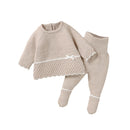 Conjunto Casaco e Calça em Tricot