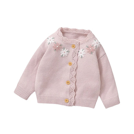 Casaco Cardigan Manga Longa em Tricot