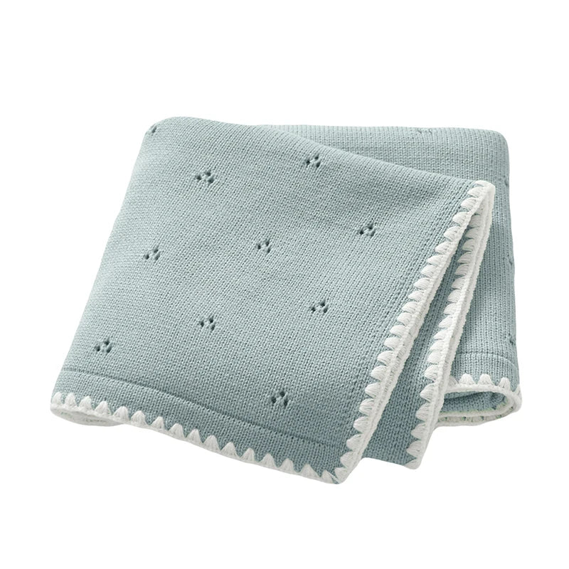 Manta em Tricot Tamanho: 90X70 cm