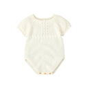 Body Manga Curta em Tricot