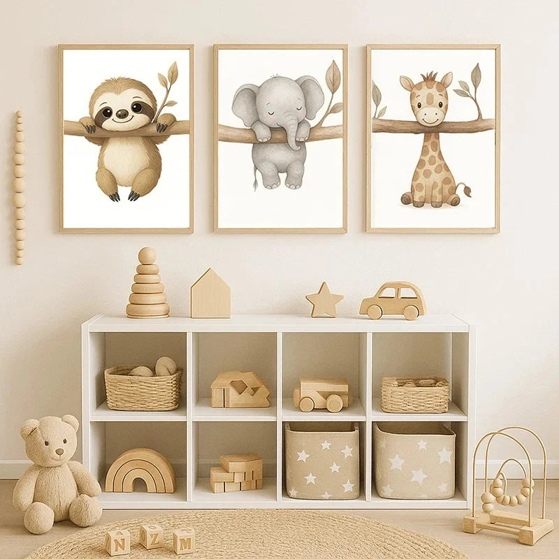 Quadro Infantil Animais