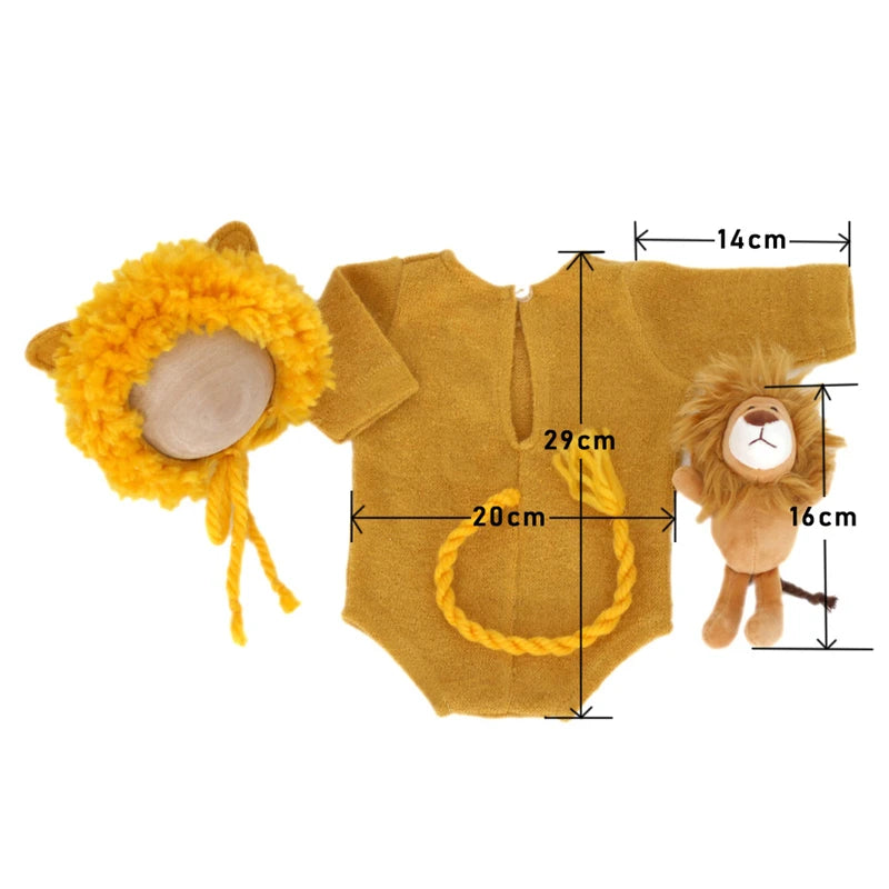 Conjunto de Fotografia Newborn - 3pçs