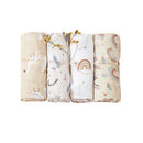 Conjunto 4 Peças de Tecido Swaddle em Musselina