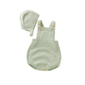 Conjunto Romper e Chapéu em Tricot
