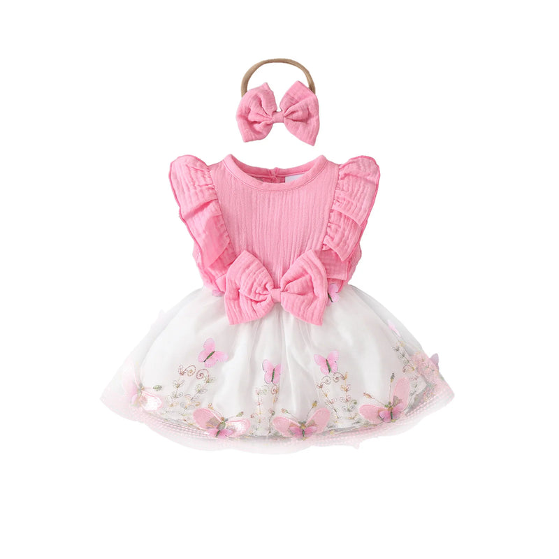 Conjunto Vestido e Faixa de Cabeça - 2pçs