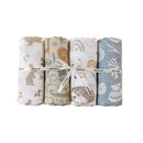 Conjunto 4 Peças de Tecido Swaddle em Musselina