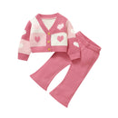 Conjunto Casaco Cardigan e Calça em Tricot - 2pçs