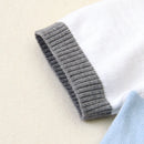 Macacão Curto em Tricot Listrado