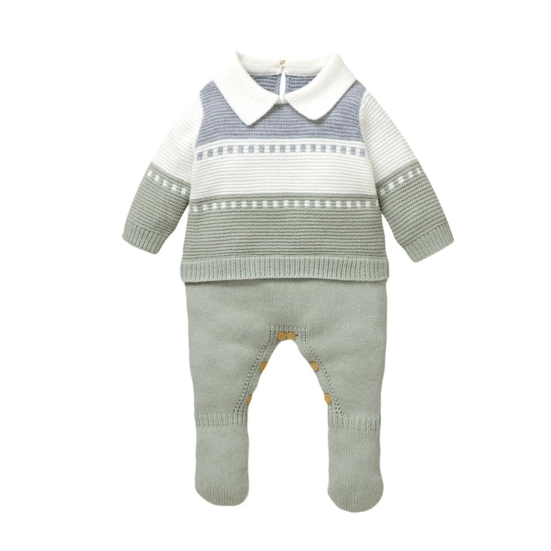 Macacão Manga Longa em Tricot