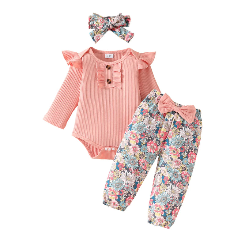 Conjunto Body, Calça e Faixa de Cabeça - 3pçs