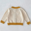 Casaco Cardigan Floral em Tricot