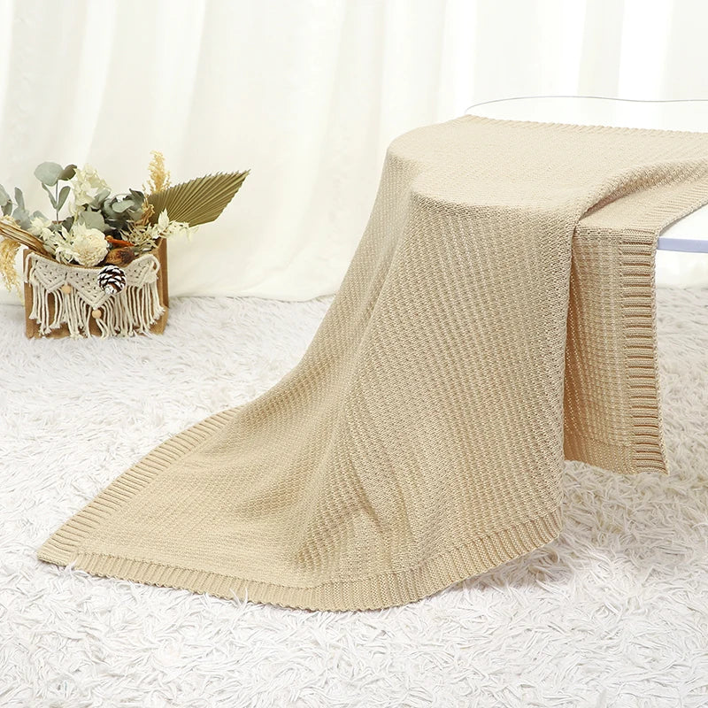 Manta em Tricot Tamanho: 90X70 cm