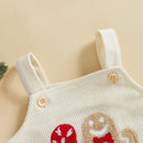 Macacão de Veludo sem Mangas e Bordado