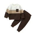 Conjunto Casaco Suéter e Calça em Tricot - 2pçs