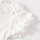 Conjunto Blusa e Jardineira Rosa 2 pçs