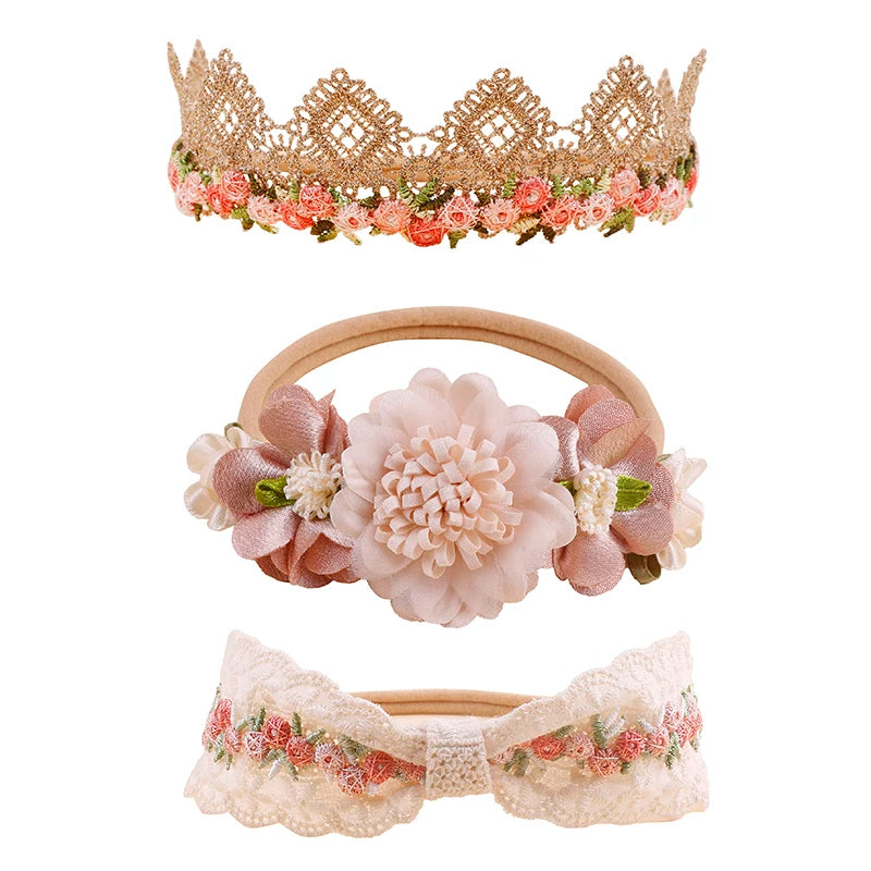 Kit de 3 Faixa de Cabeça Florida