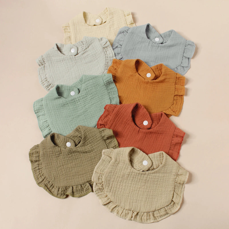 Conjunto com 8 Babadores de Algodão