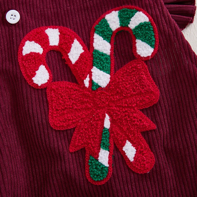 Romper em Veludo Cotelê + Faixa de Cabeça