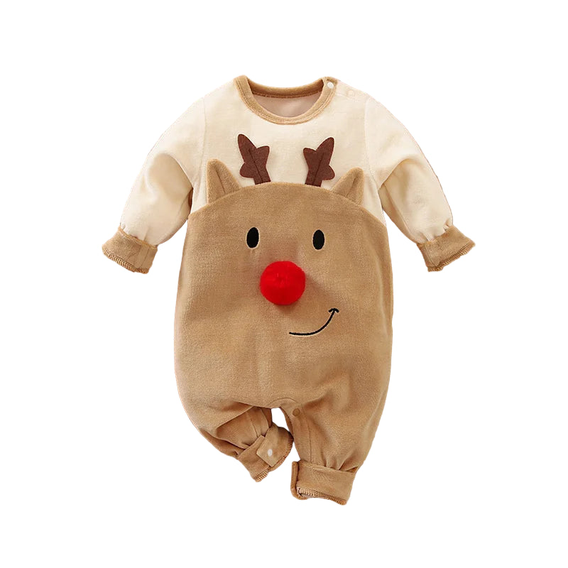 Macacão Manga Longa Natalino