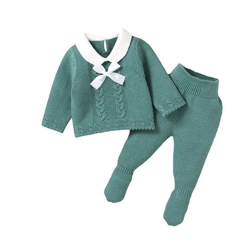 Conjunto Casaco e Calça em Tricot