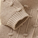 Macacão Curto em Tricot com Manga Longa