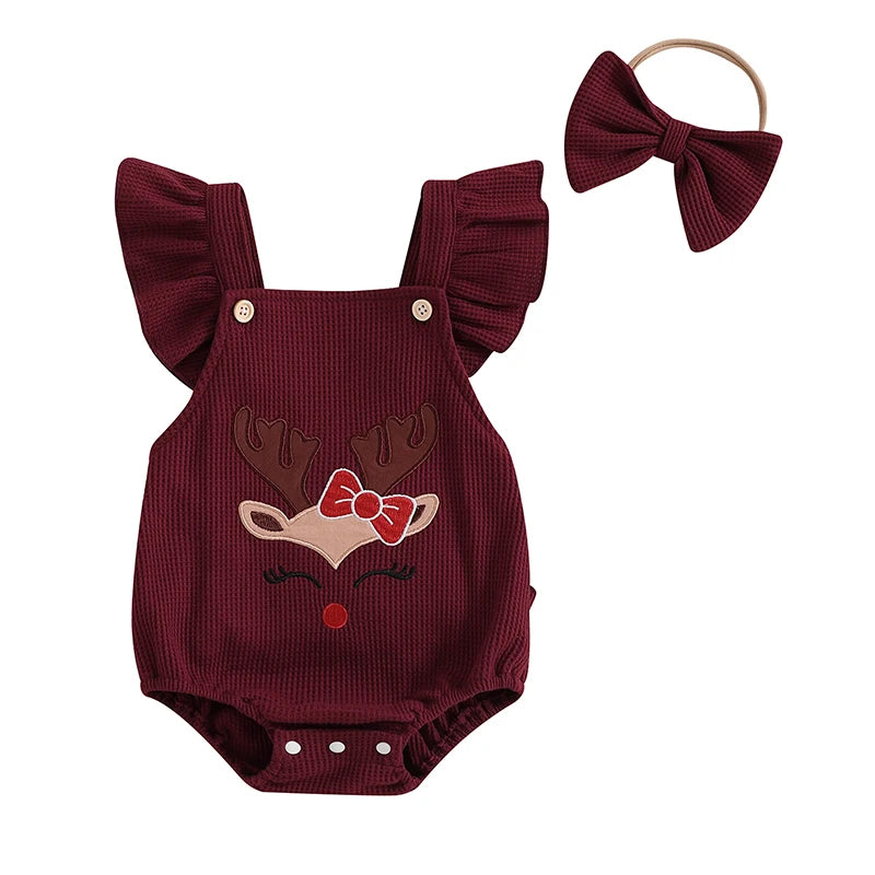 Macacão Curto + Faixa de Cabelo - 2pçs