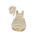 Conjunto Romper e Chapéu em Tricot
