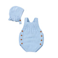 Conjunto Romper e Touca em Tricot - 2pçs