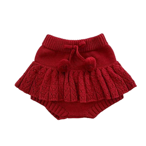 Conjunto em Tricot Suéter e Calcinha com Babado - 2pçs