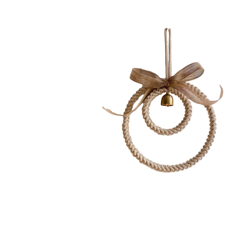 Pingente de Sino de Vento Trançado