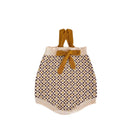 Romper em Tricot Jacquard Xadrez