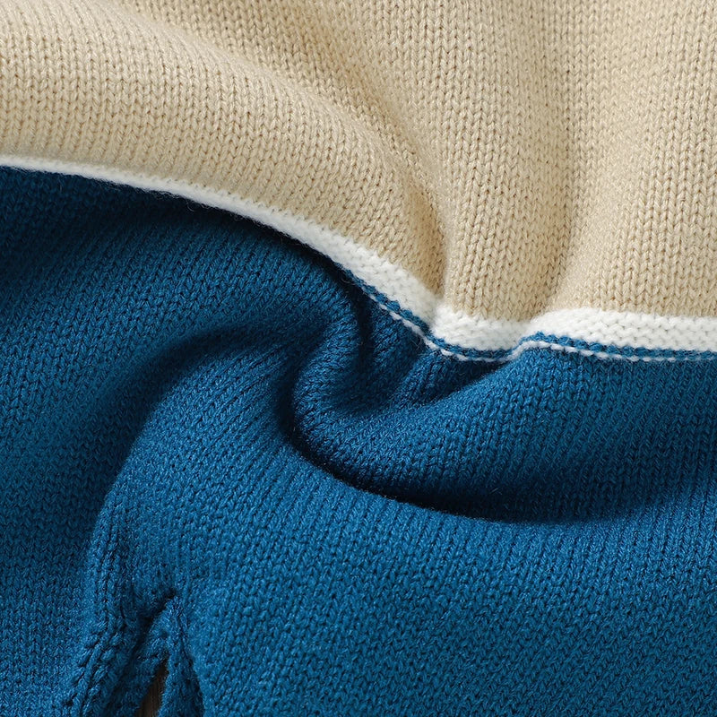 Macacão Listrado Manga Longa em Tricot