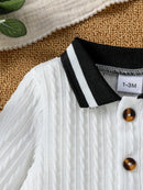 Macacão Manga Longa em Tricot